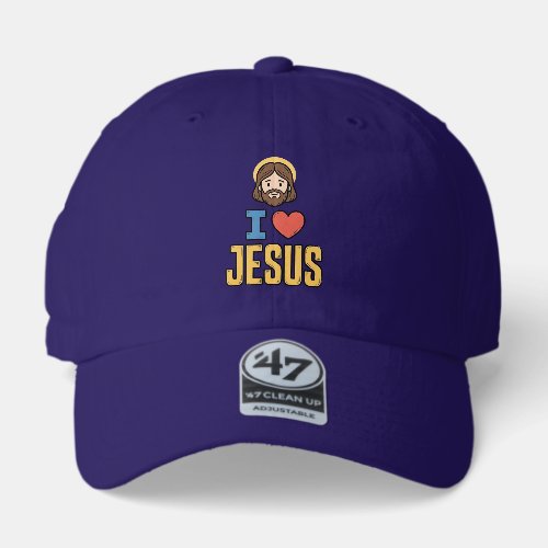Vintage I Love Jesus Christian Graphic 47 Brand Hat