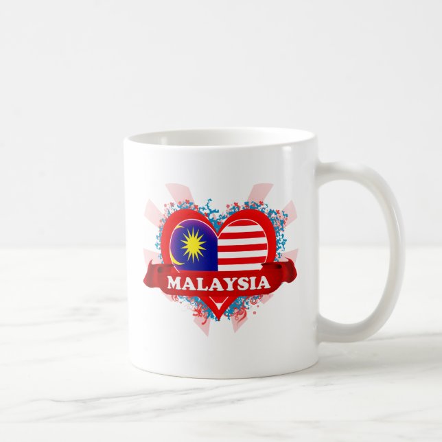 Vintage I Love Malaysia Coffee Mug (Right)