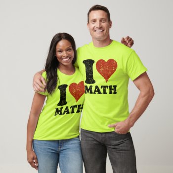 Vintage I Love Math Basic Long Sleeve Raglan T-shirt by teachertees at Zazzle