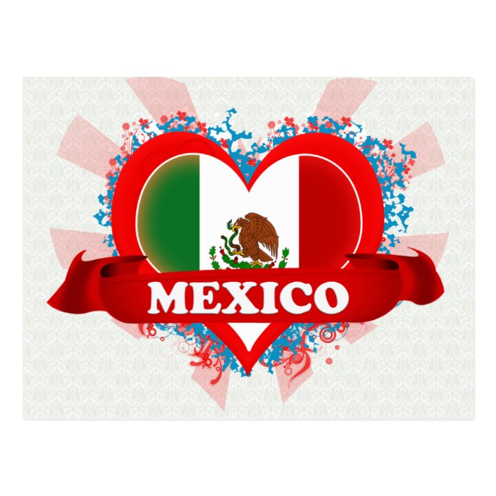 Vintage I Love Mexico Postcard