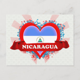 Vintage I Love Nicaragua Postcard