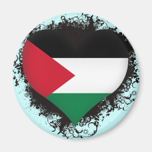 Vintage I Love Palestine Magnet