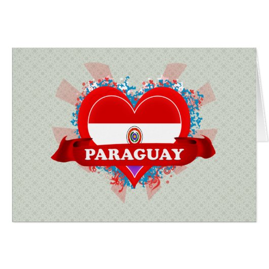 Vintage I Love Paraguay (Front Horizontal)