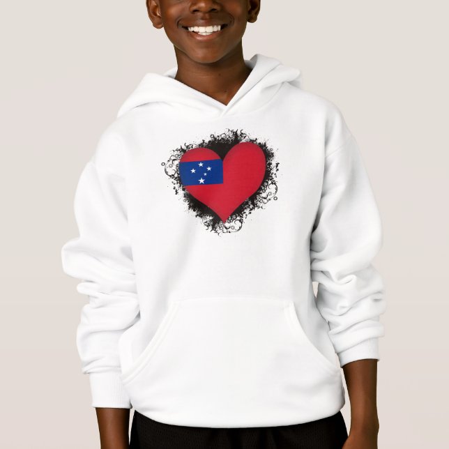 Vintage I Love Samoa Hoodie (Front)