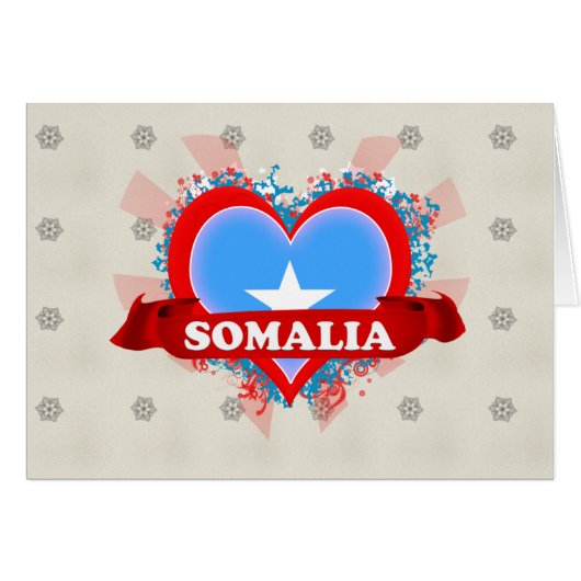 Vintage I Love Somalia Cards (Front Horizontal)