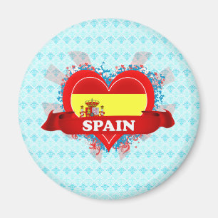 Vintage I Love Spain Magnet