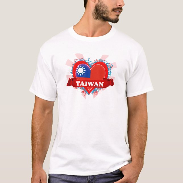 Vintage I Love Taiwan T-Shirt (Front)