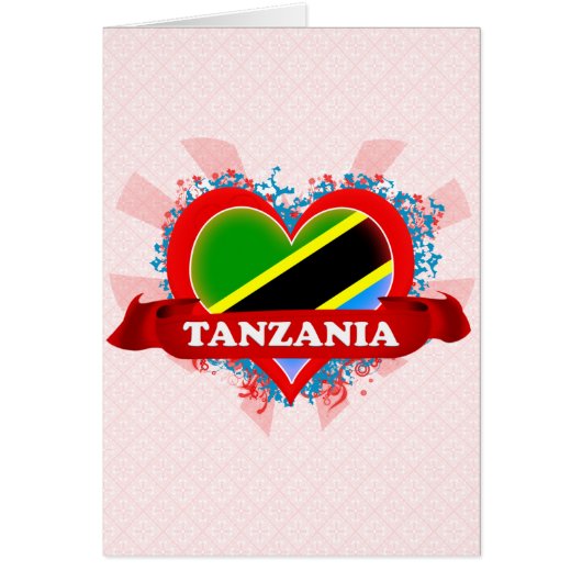 Vintage I Love Tanzania Cards (Front)