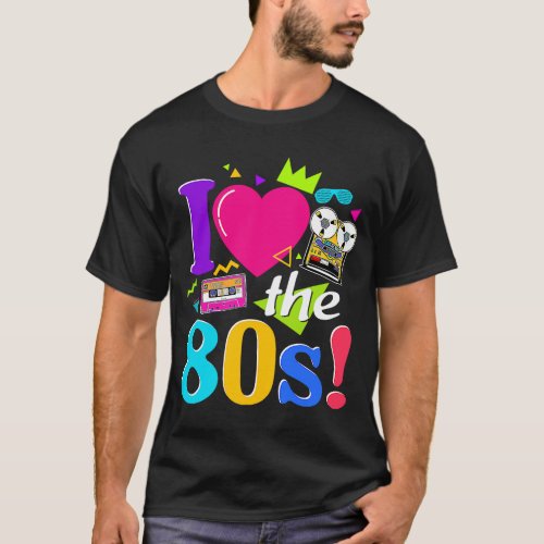 Vintage I Love The 80s Made Me 1980 80s Cassette T_Shirt