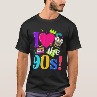 Vintage I Love The 90'S Made Me 1990 90'S Cassette T-Shirt