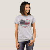 Vintage I Love USA Heart T-Shirt (Front Full)