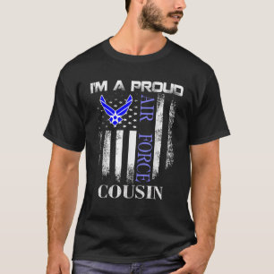 Vintage I m A Proud Air Force Cousin With American T-Shirt