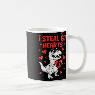 Vintage I Steal 67 Hearts Funny Six Seven Valentin Coffee Mug