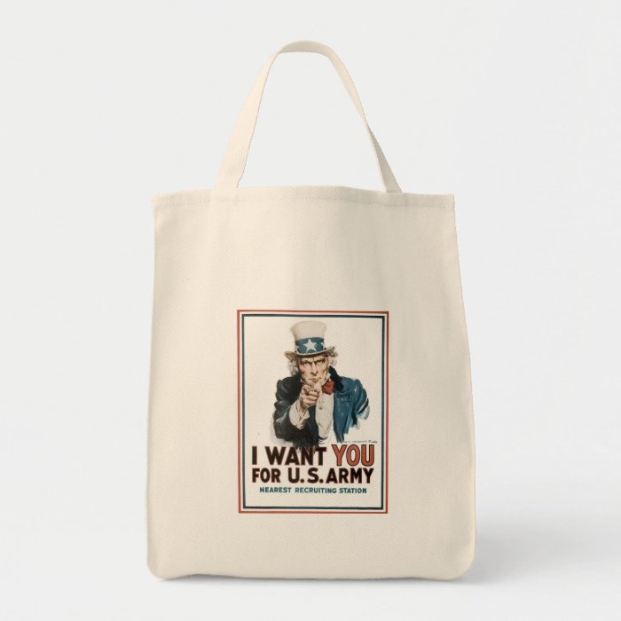 Vintage I Want You Army Poster Tote Bag