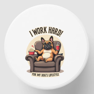 Vintage I Work Hard for My Dog's Lifestyle French Mini Candle Favors