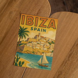 Vintage Ibiza Spain Baleares Island Postcard