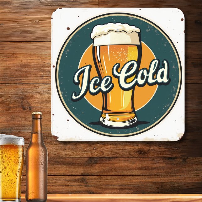 Vintage Ice Cold Beer  Metal Sign (Creator Uploaded)