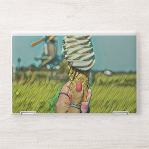 Vintage ice cream artwork HP laptop skin