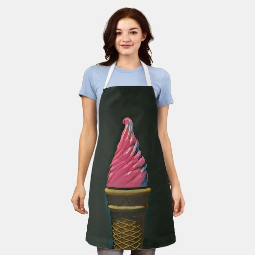 Vintage ice cream cone apron