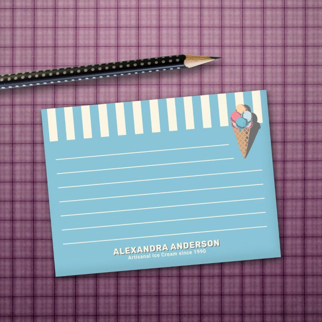 Vintage Ice Cream Cone Post-it Notes (Vintage Ice Cream Cone Post-it Notes)