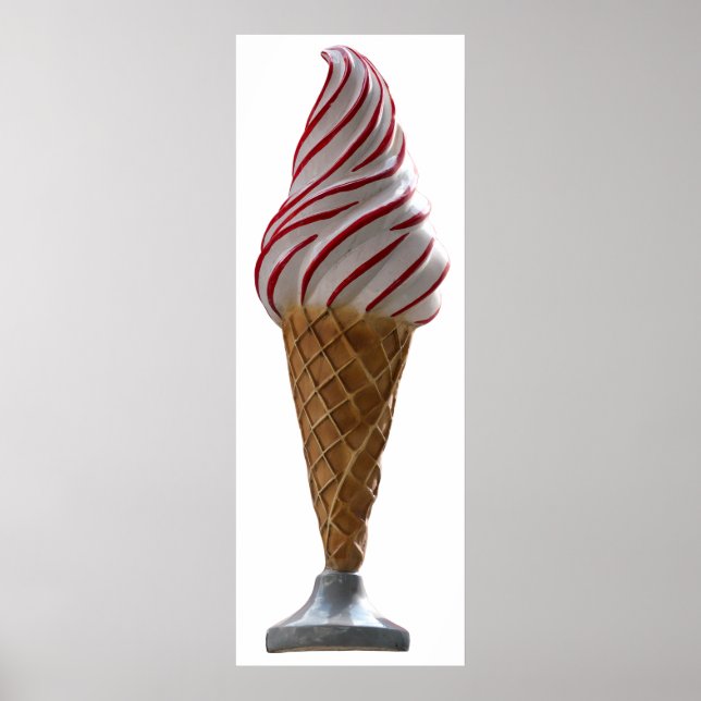 Vintage ice cream cone poster (Front)