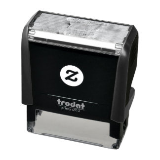 Vintage ice cream cone self-inking stamp