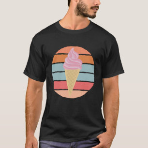 Vintage Ice Cream Cone Summer Desserts Sherbet T-Shirt
