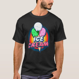 Vintage Ice Cream Cone - Summer Vacation Ice Cream T-Shirt