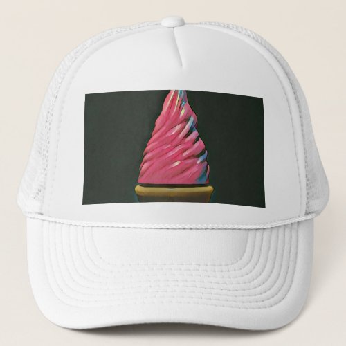 Vintage ice cream cone trucker hat