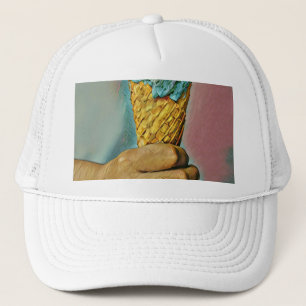 Vintage ice cream cone trucker hat