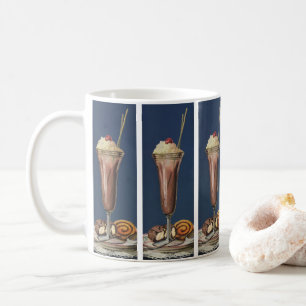 Vintage Ice Cream Shake, Whipped Cream & Cherry Coffee Mug