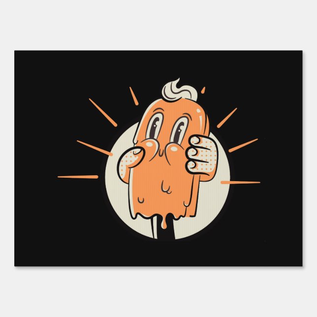 Vintage ice cream sign (Front)