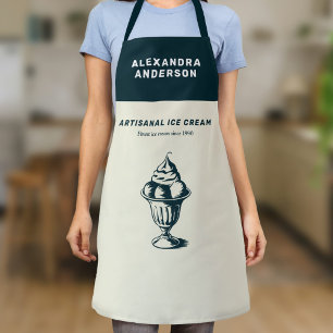 Vintage Ice Cream Sundae Apron