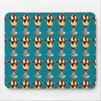 Vintage Ice Cream Sundae Mouse Pad