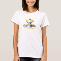 Vintage ice cream sundae retro dessert food