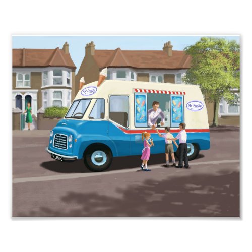 Vintage Ice cream Van Photo Print