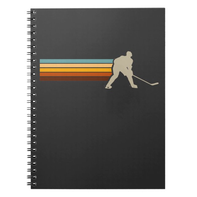 Vintage Ice Hockey Center Defense Player Notebook (Front)