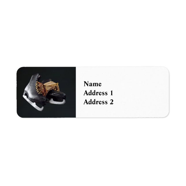 Vintage Ice Skates Label (Front)