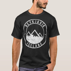 Vintage Iceland  with Glaciers  T-Shirt