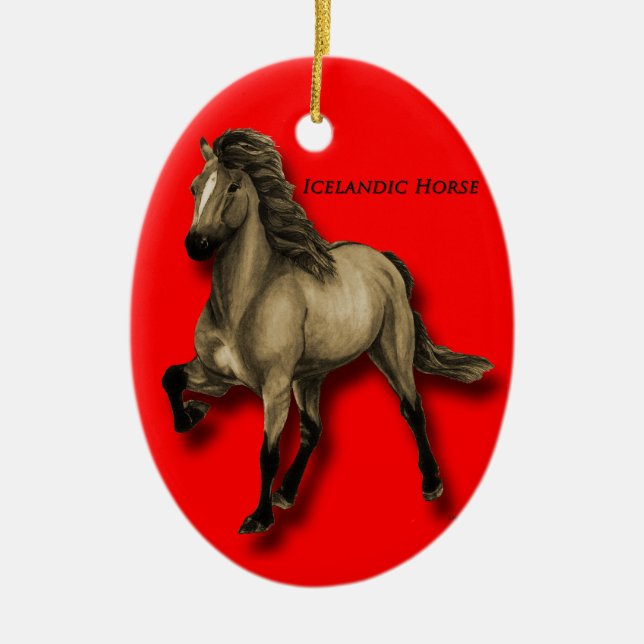 Vintage Icelandic Ceramic Ornament (Front)