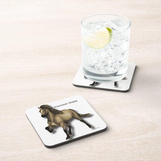 Vintage Icelandic Drink Coaster (Right Side)