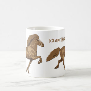 Vintage Icelandic Horse Tolting Coffee Mug