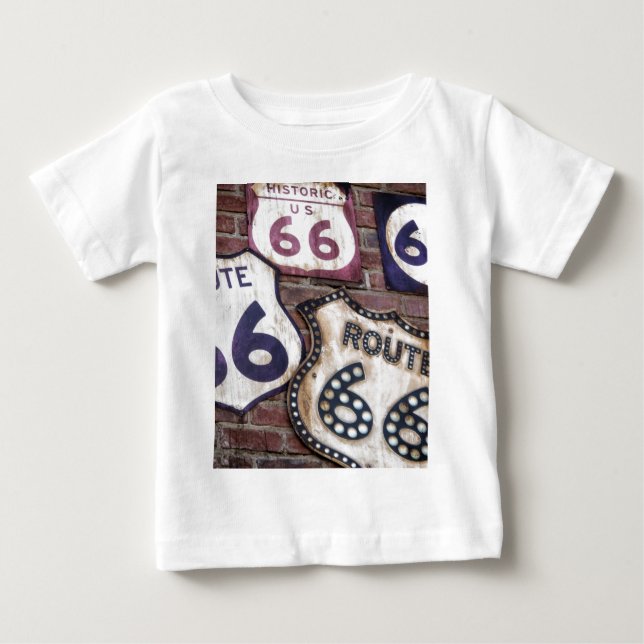 Vintage Iconic Route 66 Baby T-Shirt (Front)