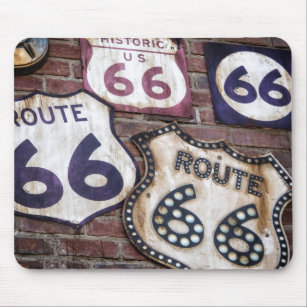 Vintage Iconic Route 66 Mouse Pad