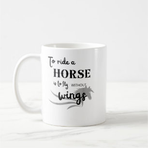 Vintage I'd Rather Be Riding Horses Funny Horse Eq Coffee Mug