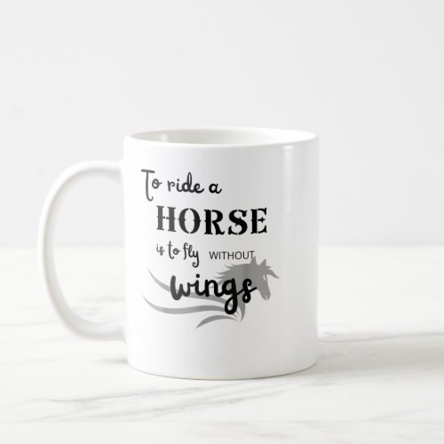 Vintage Id Rather Be Riding Horses Funny Horse Eq Coffee Mug