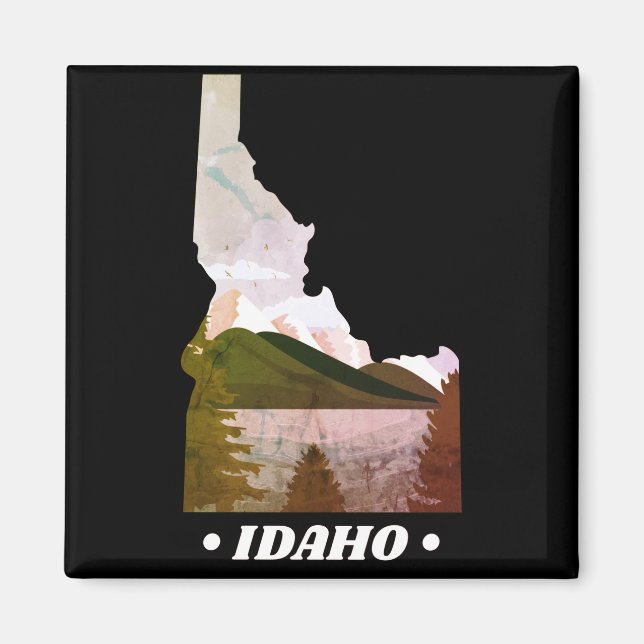 Vintage Idaho State Magnet (Front)