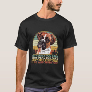 Vintage I'll Be Watching For You Boxer Dog Lover C T-Shirt