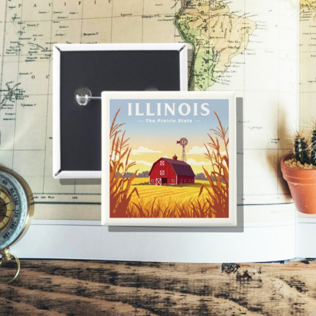 Vintage Illinois Button (Creator Uploaded)