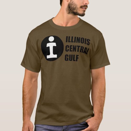 Vintage Illinois Central Gulf Railroad T_Shirt